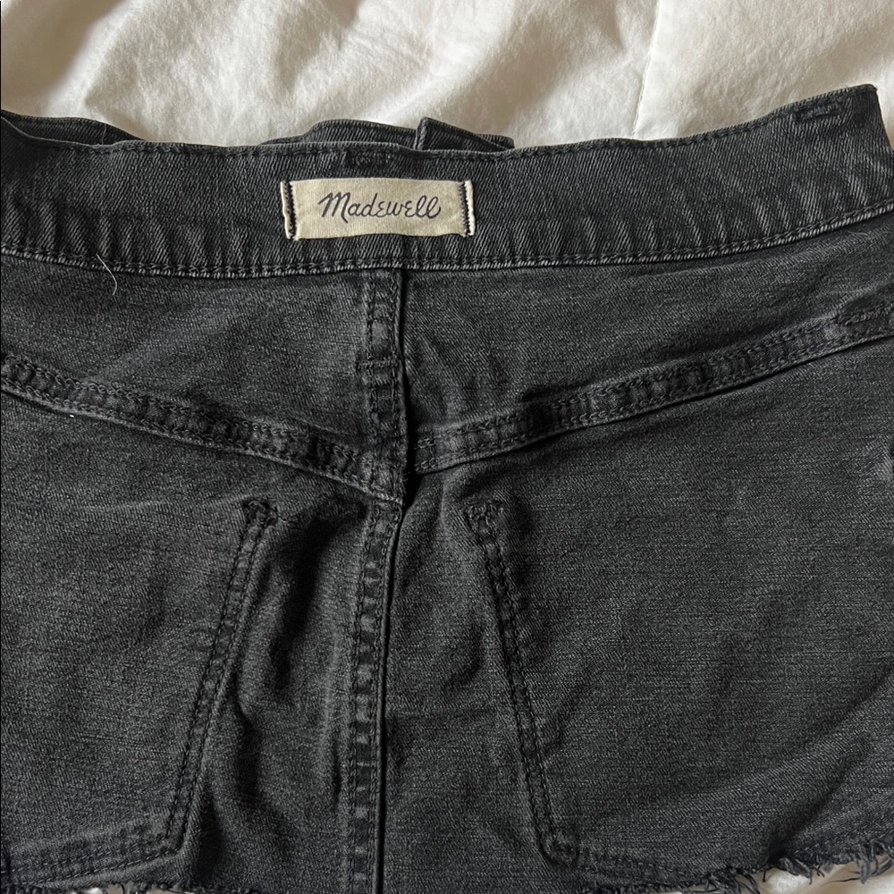 Madewell Charcoal Jean Micro Mini Skirt